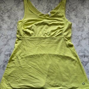 Gapfit Womens Small Lime Green Athletic Tank Top Lightweight Stretchy Fabric